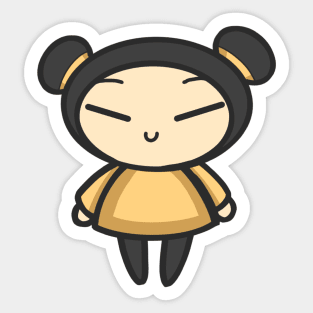 Cream Pucca Sticker